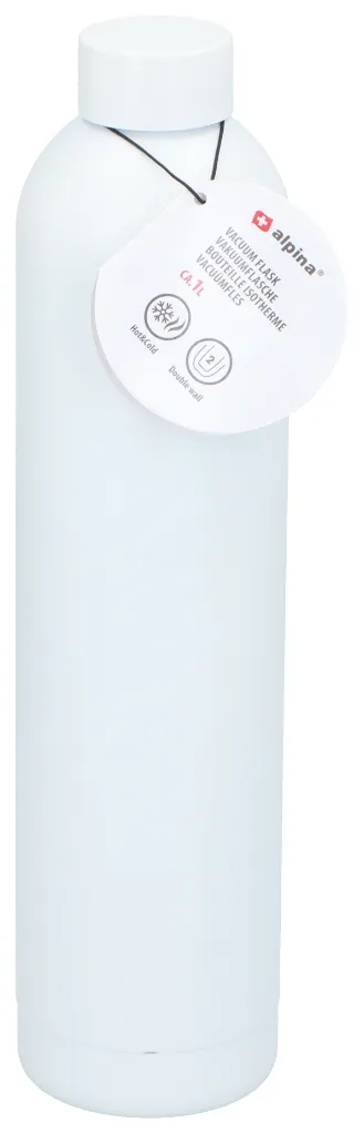 ALPINA Trinkflasche 1000ml, Black/White/Beige/Green – Bild 6
