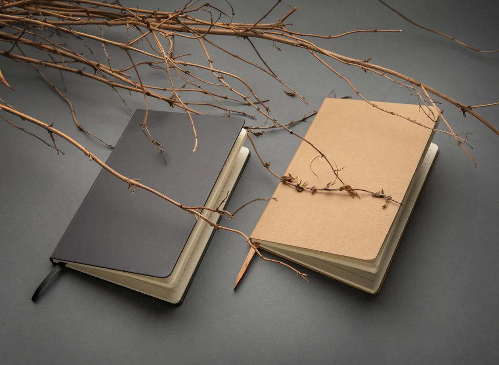 A5 Hardcover Notizbuch, schwarz – Bild 3