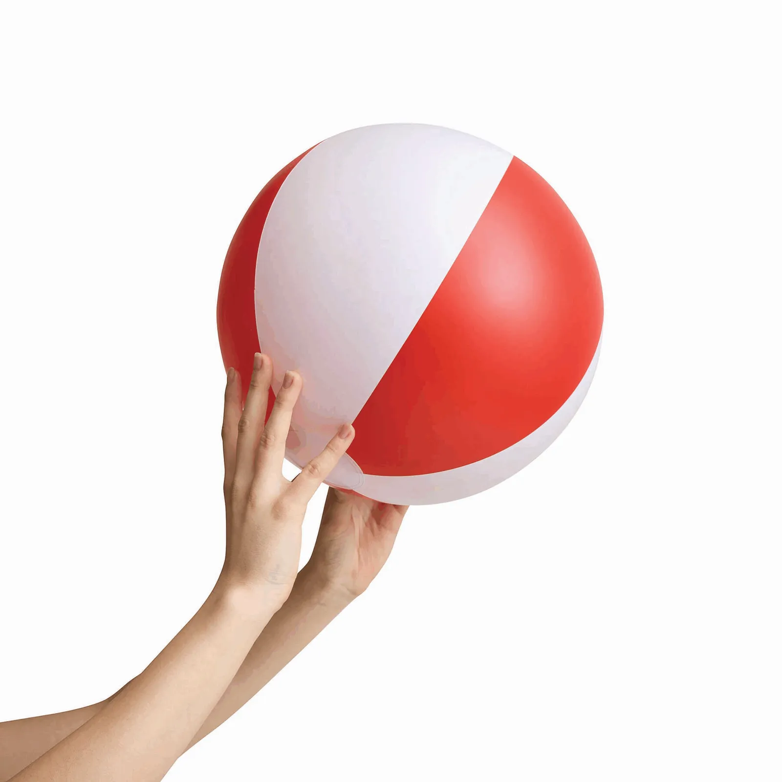 ATLANTIC - Aufblasbarer Strandball, rot, weiß – Bild 6