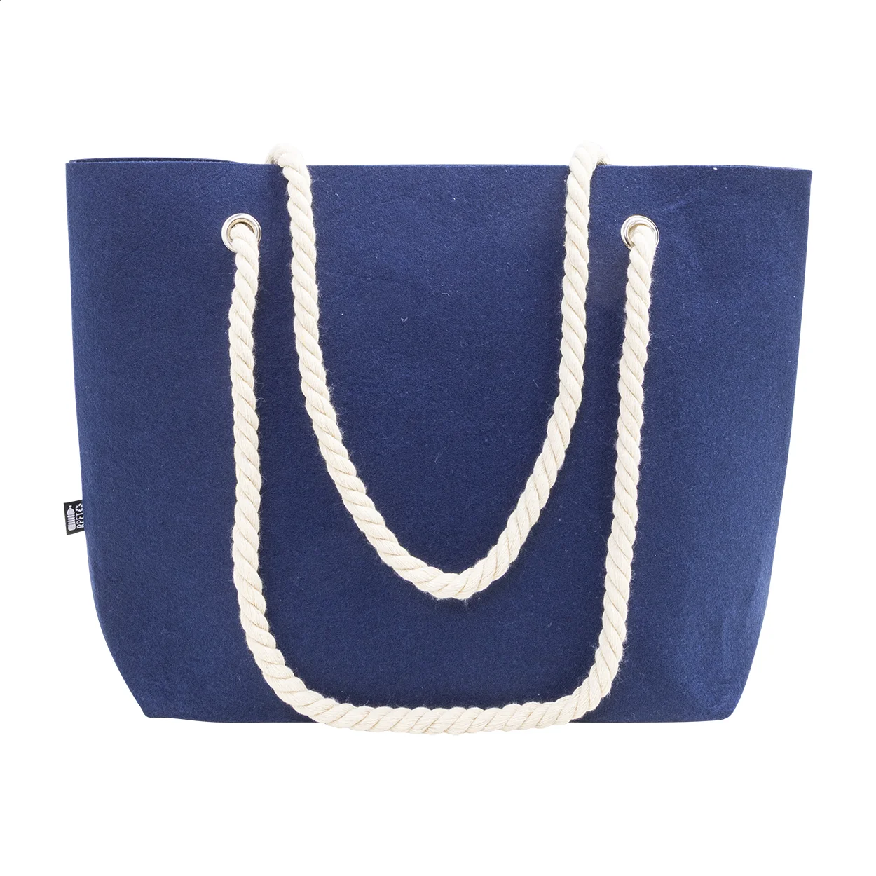Strandtasche RPET Refelt Beach, dunkelblau – Bild 4