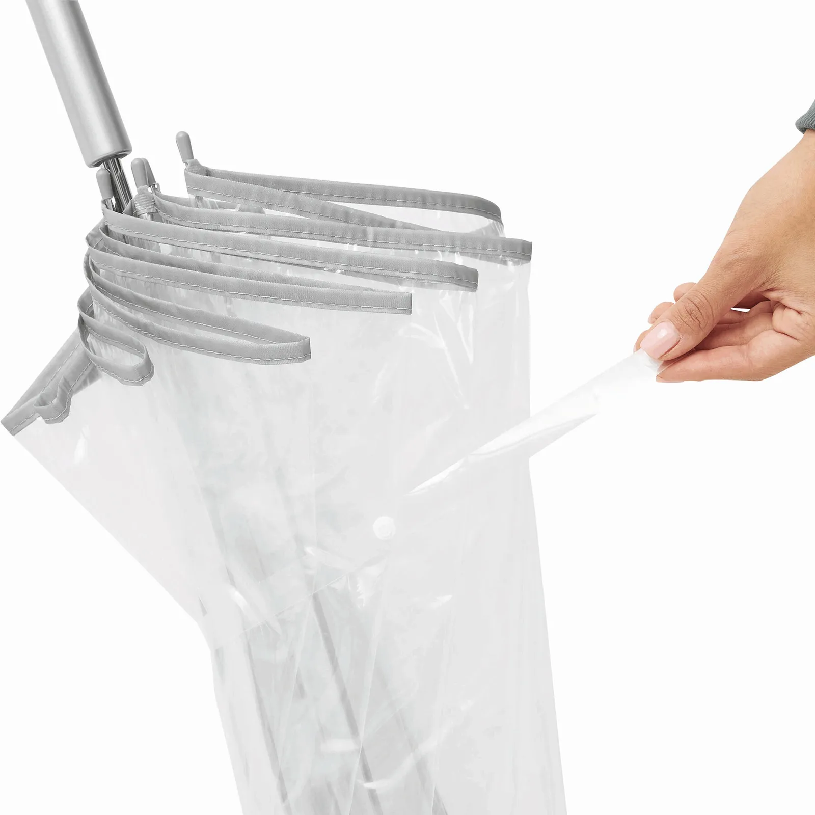 BELLEVUE Umbrella, Glockenschirm silber, transparent, silber, transparent – Bild 11