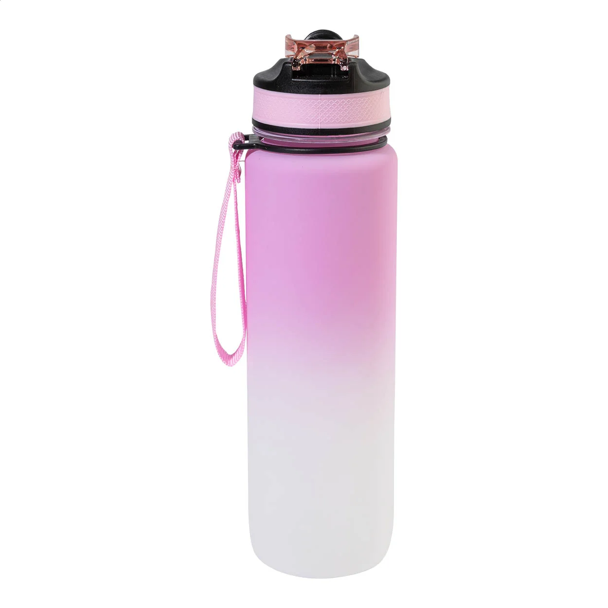 RPET Flasche mit Motivationsanzeige Sipgrade, rosa – Bild 2