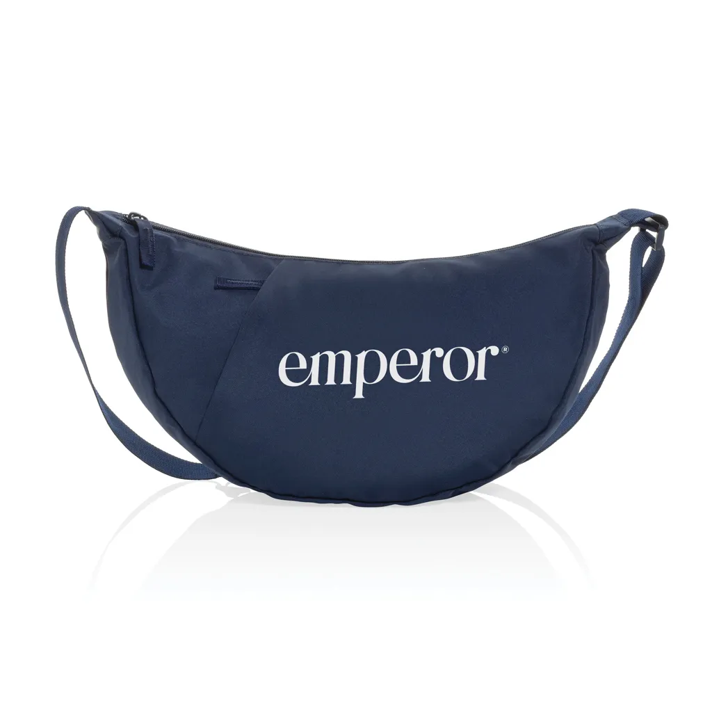 Crescent XL AWARE™ RPET Half-Moon Sling Tasche, navy blau – Bild 6