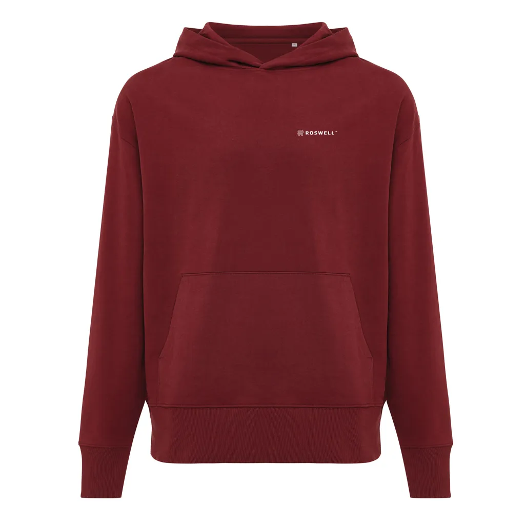IQONIQ Yoho Relax-Hoodie aus recycelter Baumwolle, burgunderrot – Bild 3