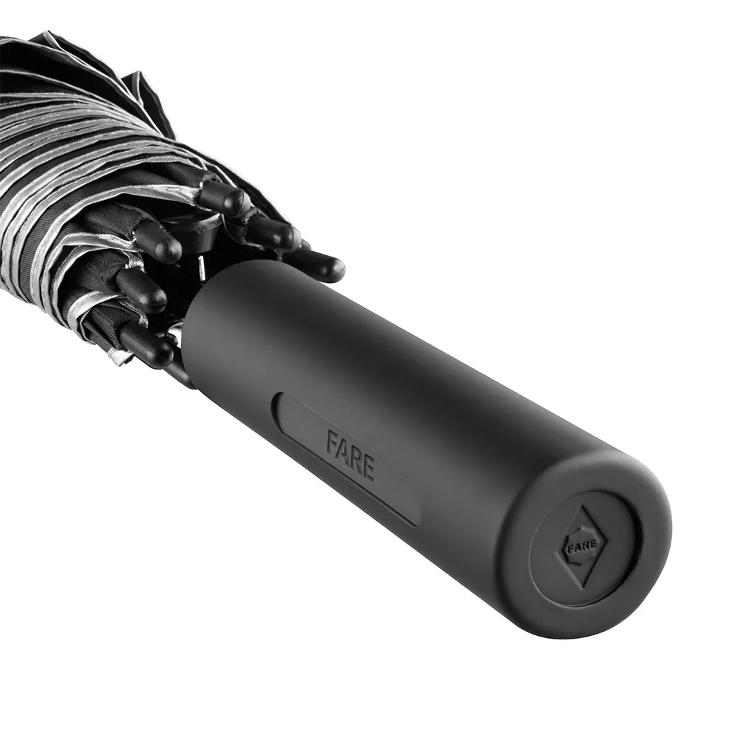 AC-Stockschirm FARE® Doubleface, schwarz/silber – Bild 7