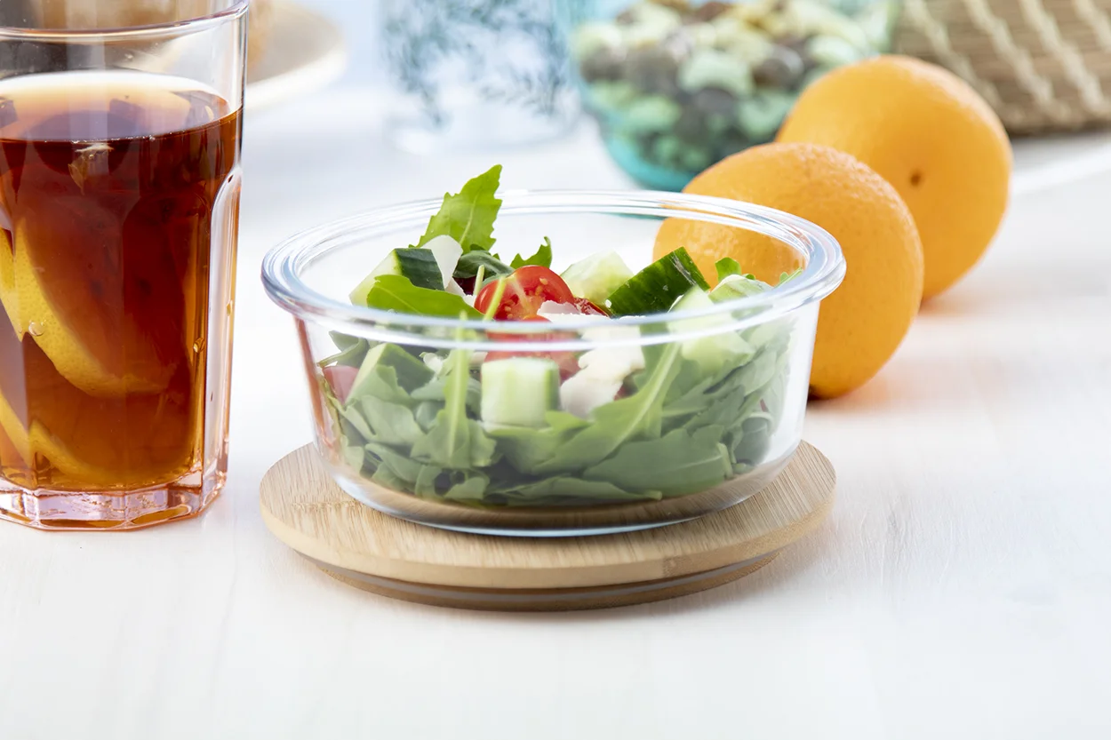 Glas-Lunchbox Ruttata, transparent, natur – Bild 3