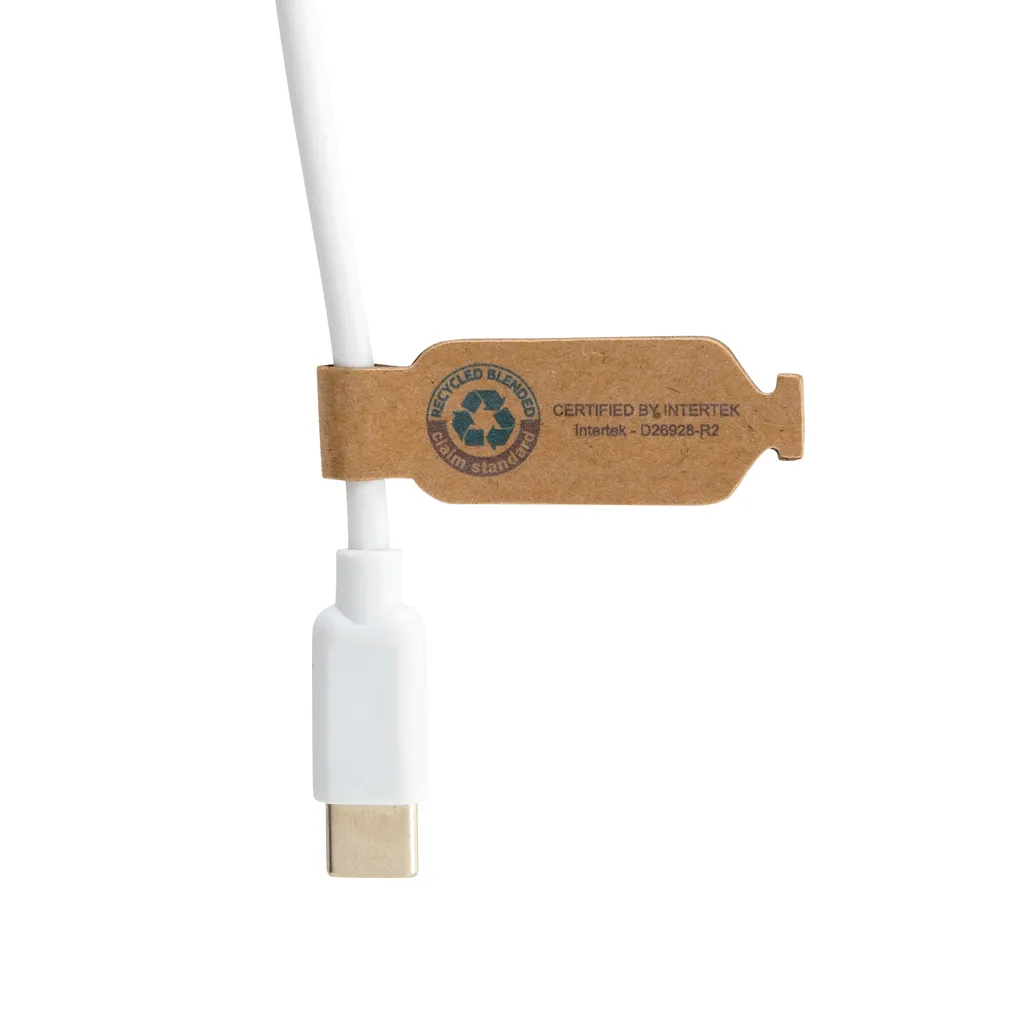 rundes Ontario 6-in-1 Kabel aus RCS recyceltem Kunststoff, weiß – Bild 4
