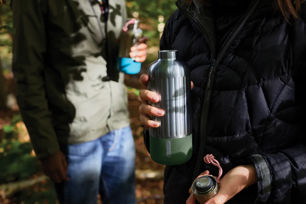 Black+Blum Explorer isolierte Wasserflasche groß, 850ml, Olivgrün – Bild 7