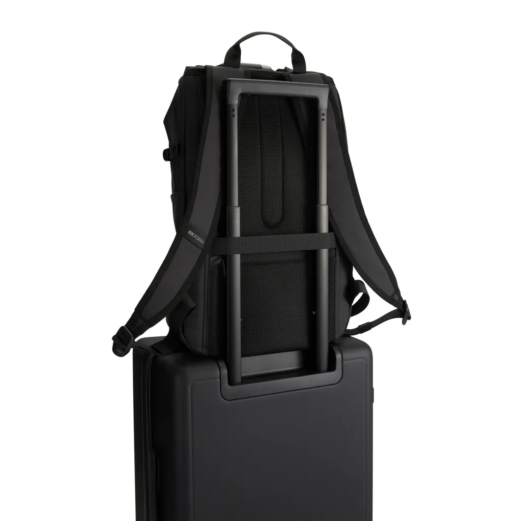 Urban wasserabweisender Anti-Diebstahl Rucksack, schwarz – Bild 13