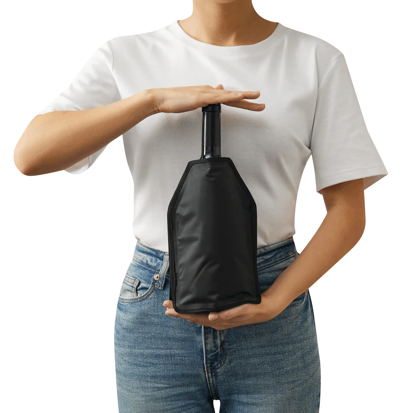 COOLING BAG - Flaschenkühler schwarz, schwarz – Bild 4