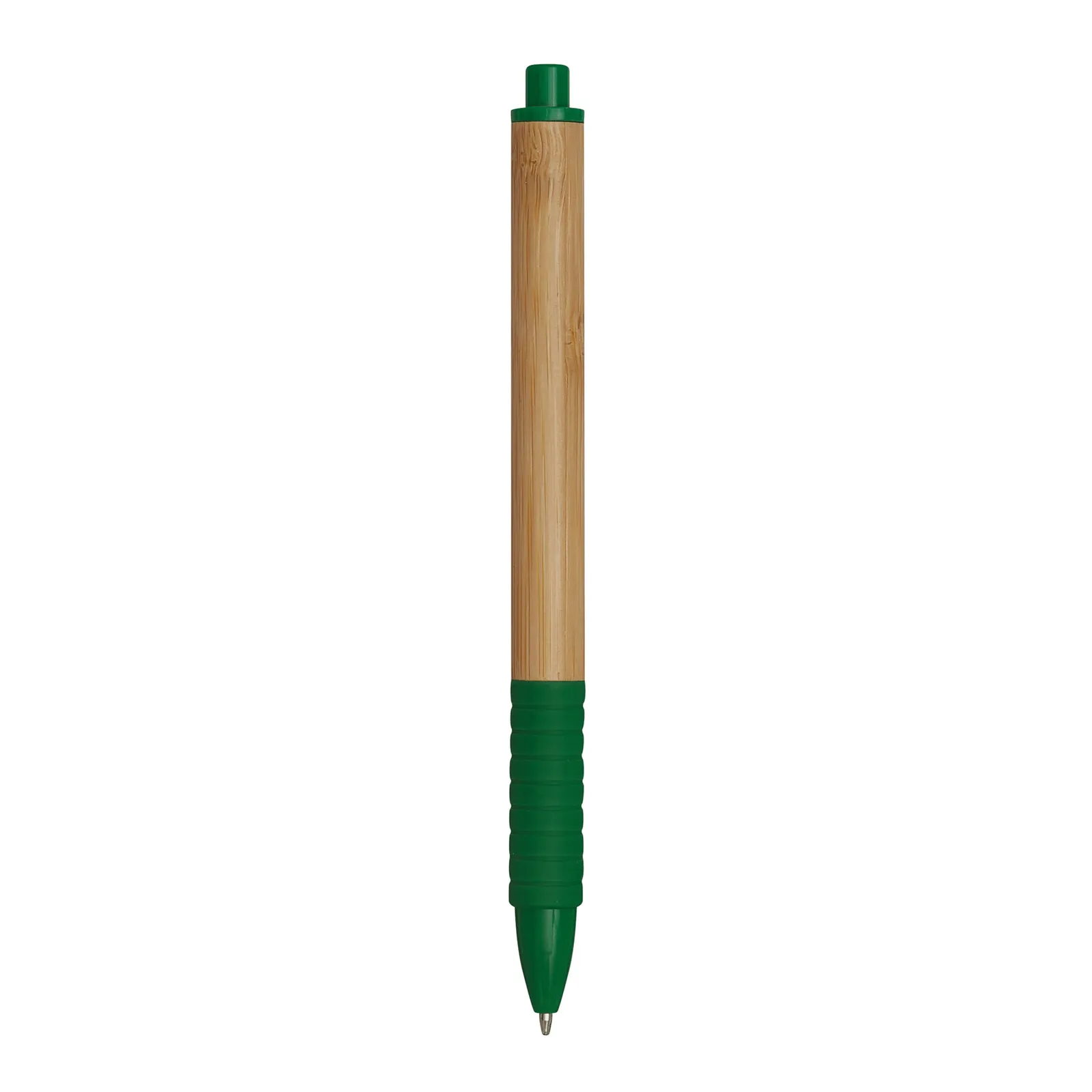 BAMBOO RUBBER - Kugelschreiber, braun, grün – Bild 4