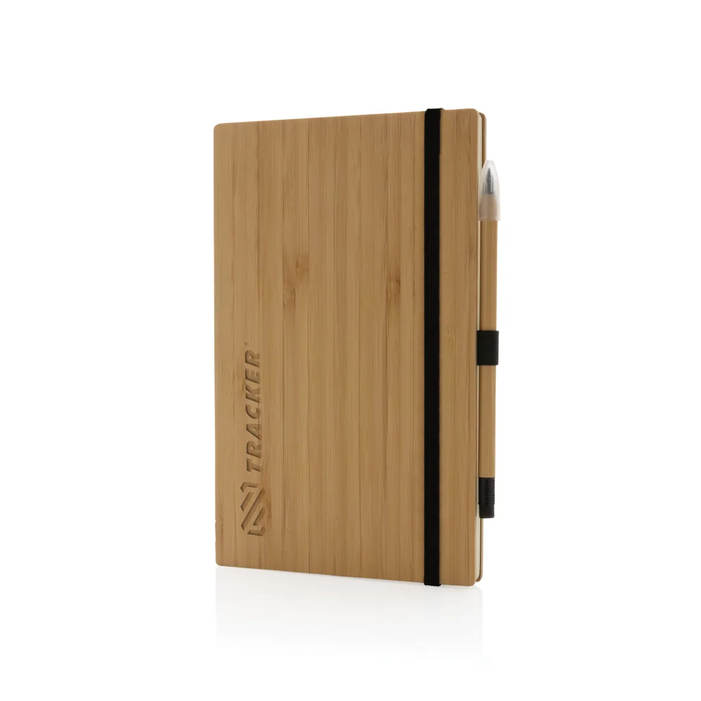Bambus-Notizbuch und Infinity-Bleistift im Set, braun – Bild 6