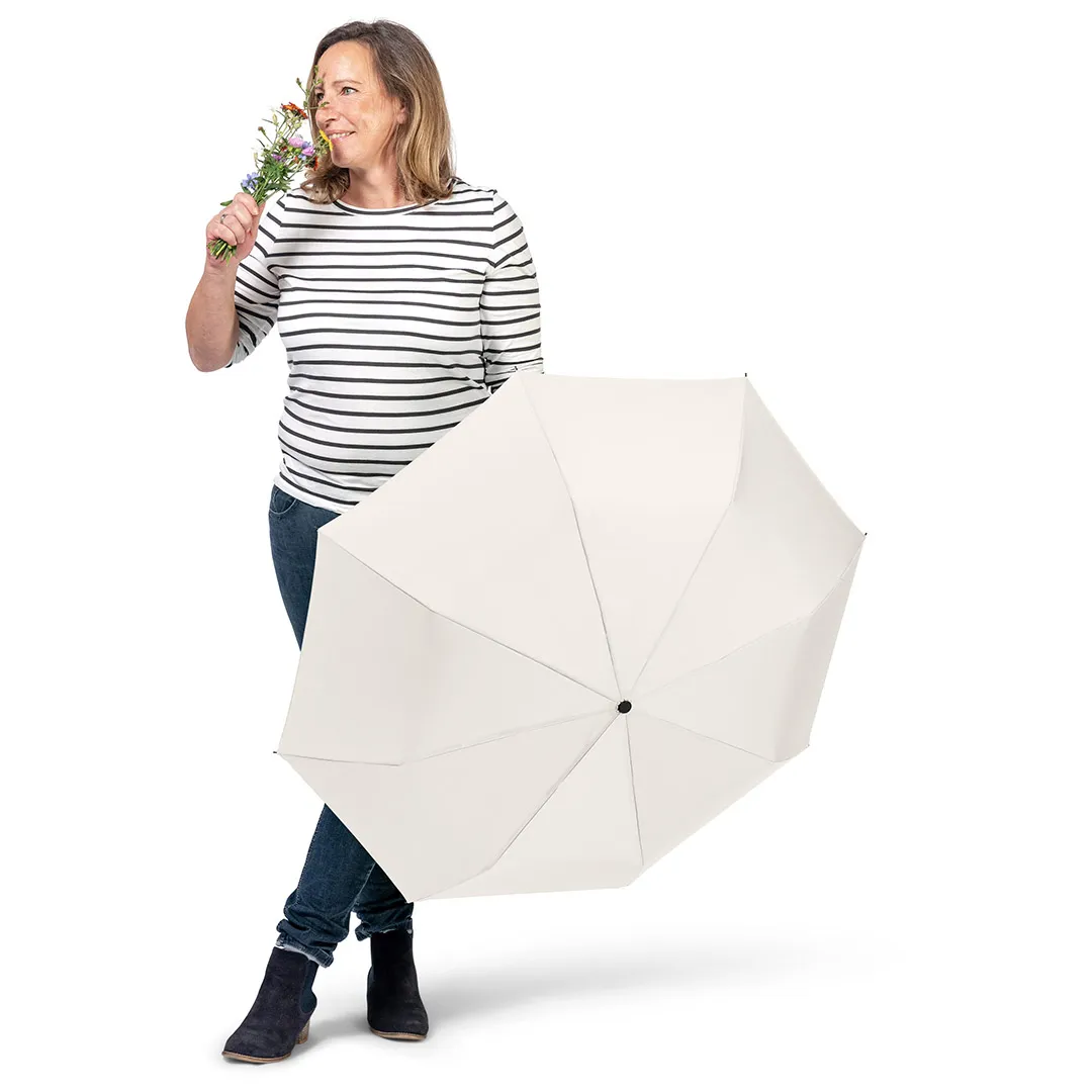 Taschenschirm ÖkoBrella, Ø 98 cm, Länge 27 cm, naturweiß wS – Bild 9