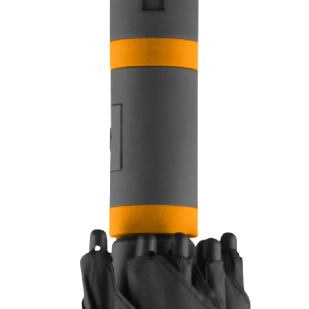 AC-Midsize-Stockschirm FARE® Style, schwarz-orange – Bild 5