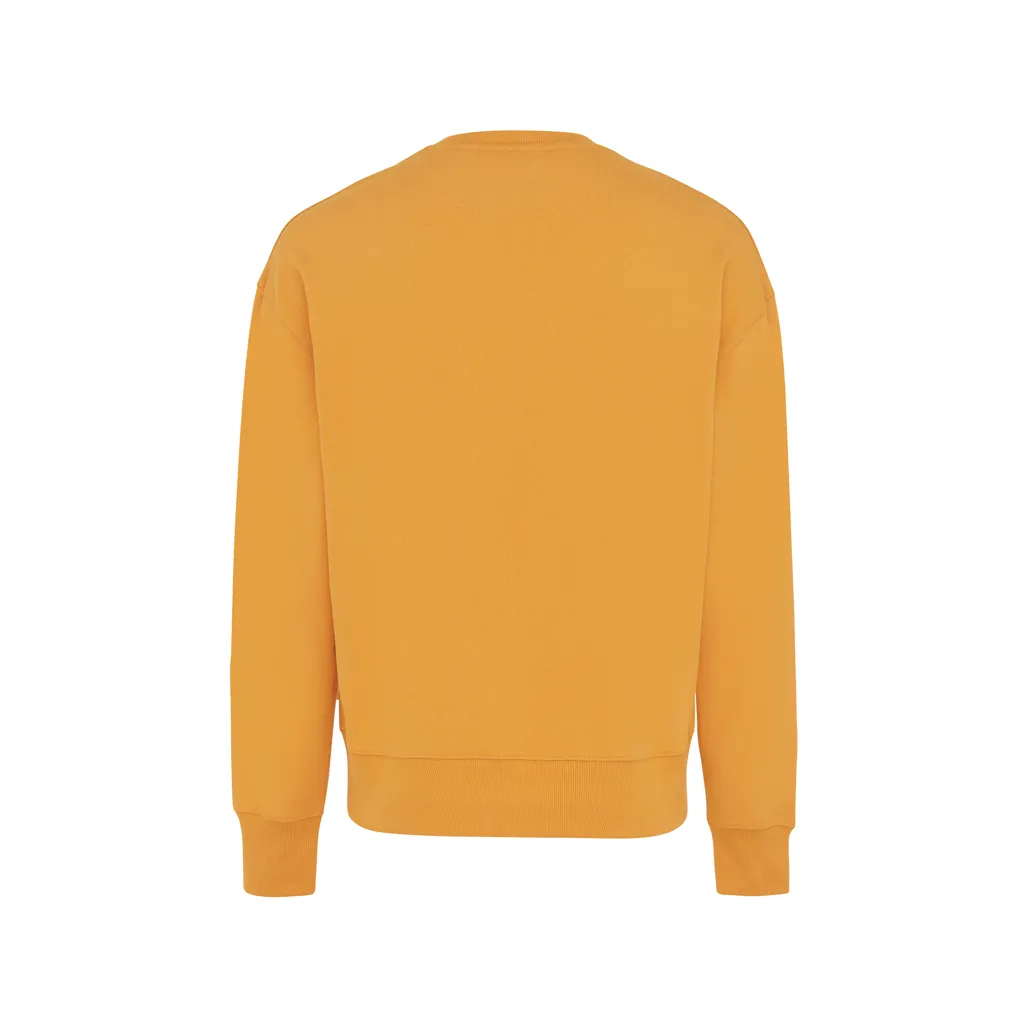 IQONIQ Kruger Relax-Rundhals-Sweater aus recycelt. Baumwolle, sundial orange – Bild 2