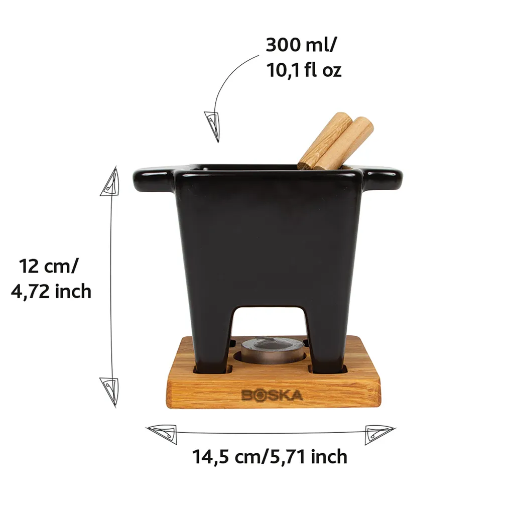BOSKA Tapas Fondue Nero, 300 ml, schwarz – Bild 3