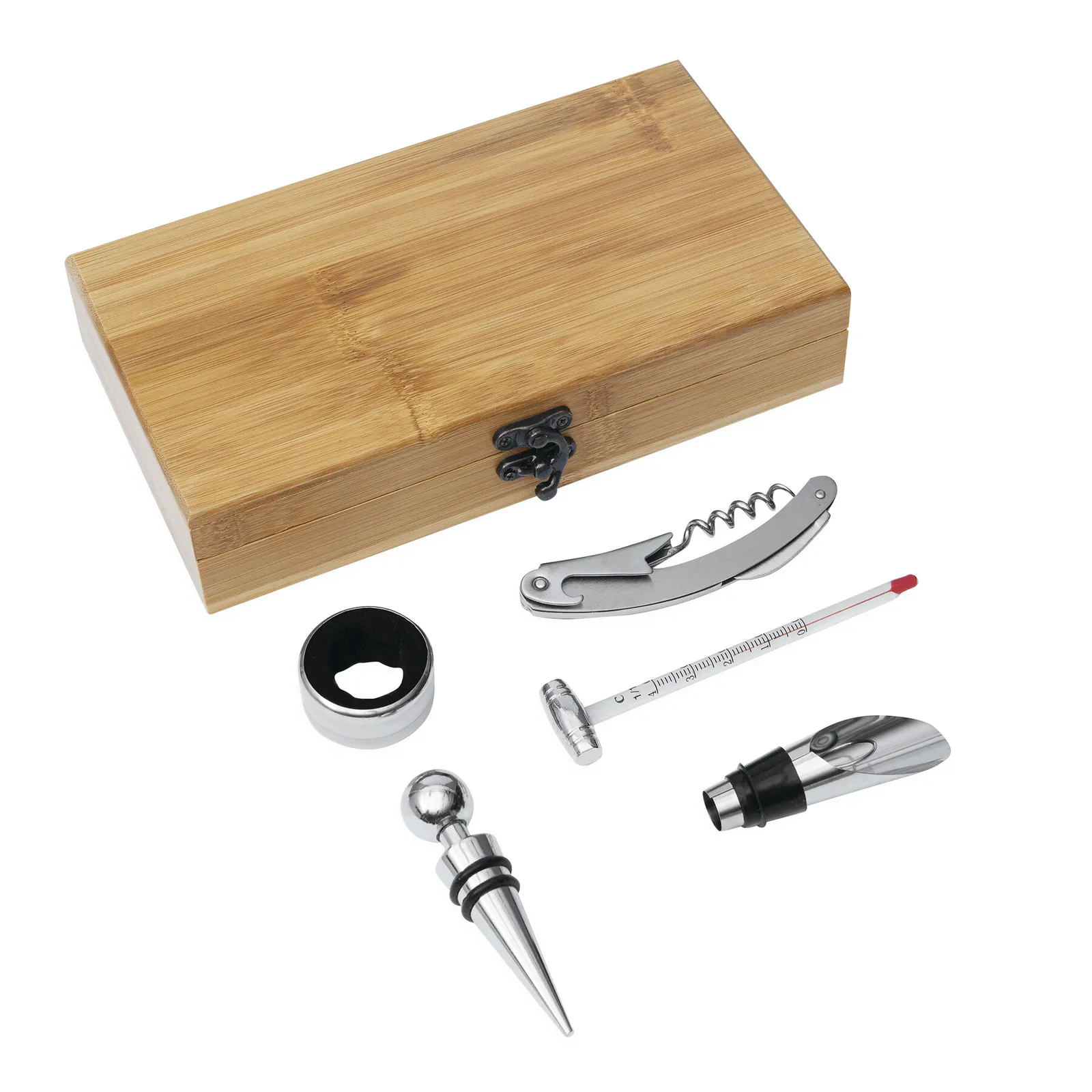 BAMBOO PLEASURE - Weinset braun, silber