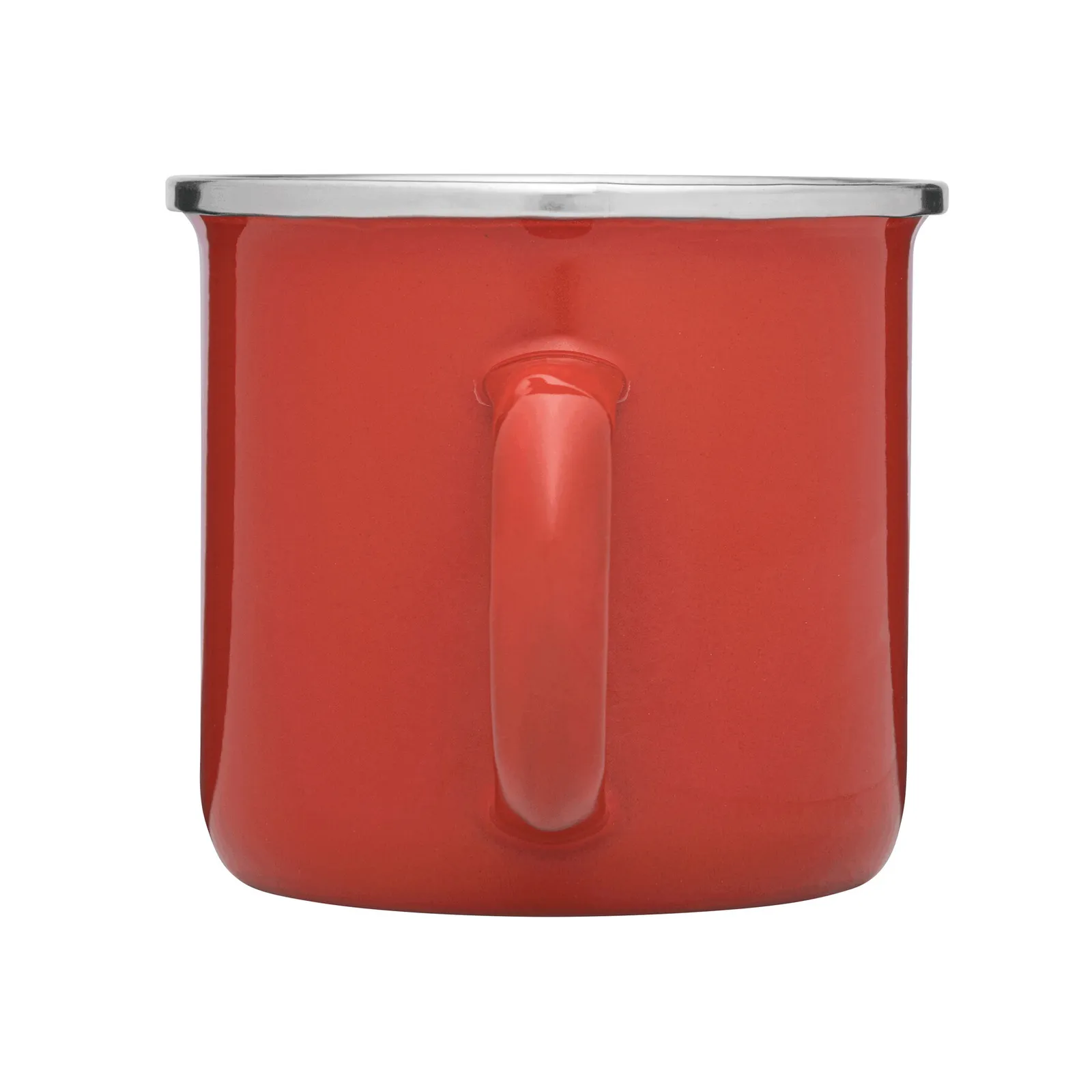 VINTAGE CUP - Emaille-Trinkbecher, rot – Bild 4