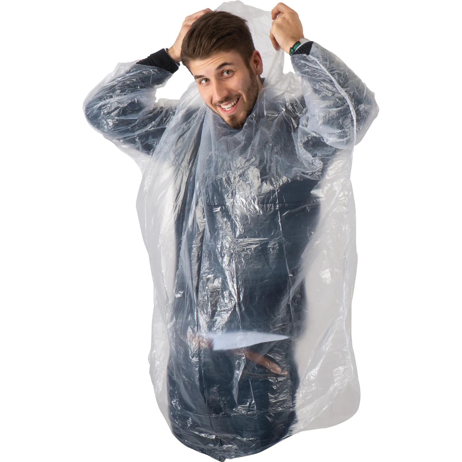 Regenponcho Great Falls, transparent – Bild 3