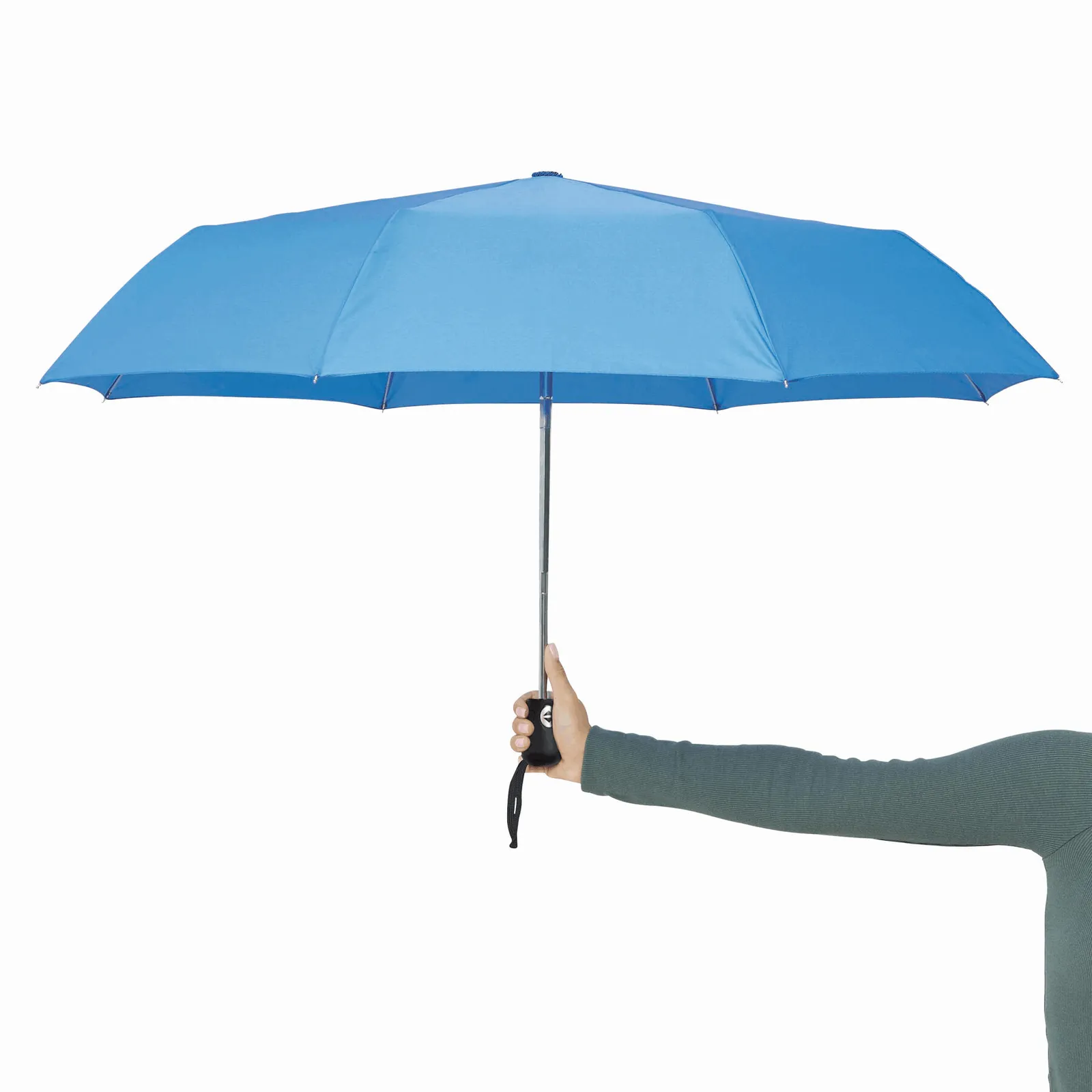 BORA - Vollautomatischer Windproof-Taschenschirm, himmelblau – Bild 8