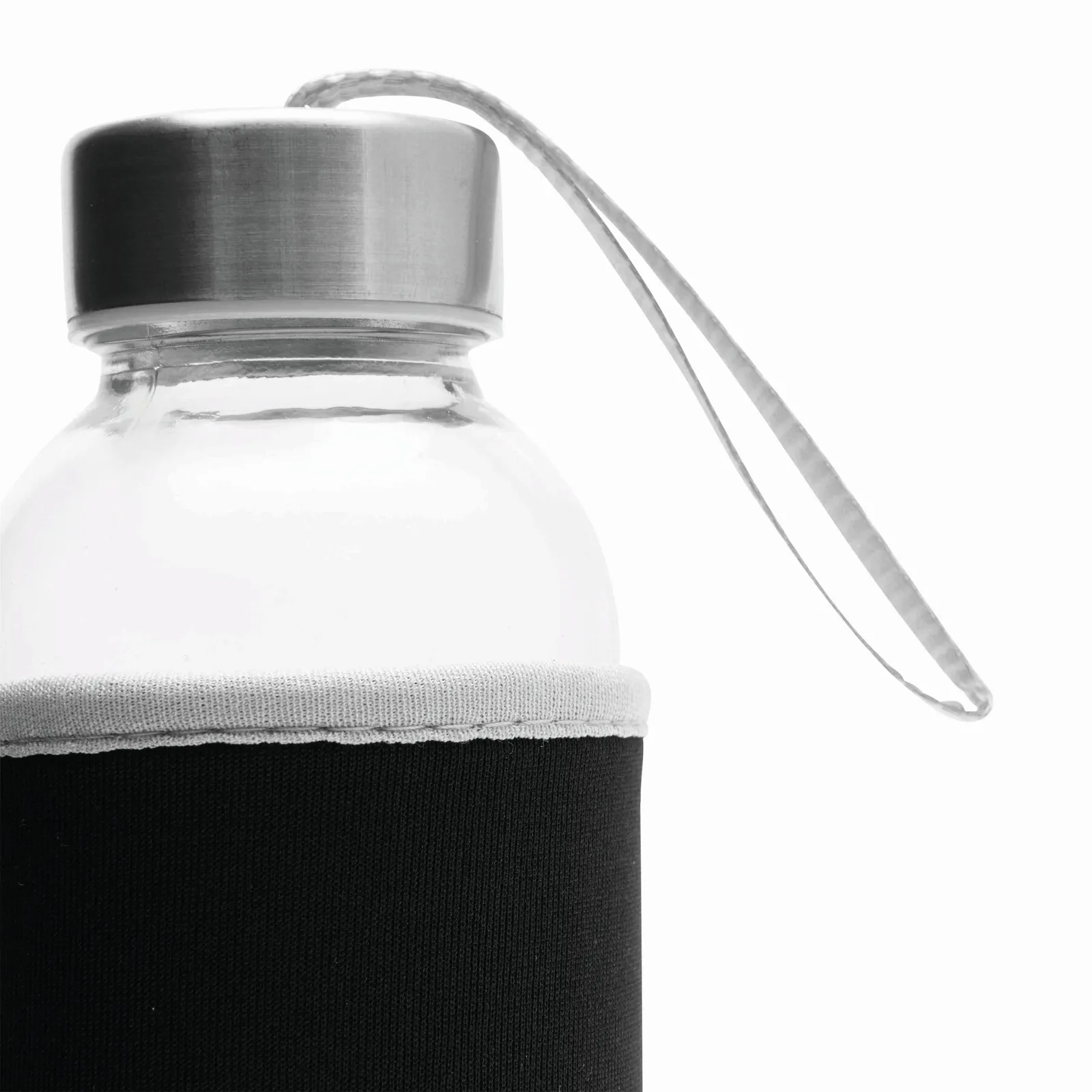 TAKE WELL - Glas-Flasche, schwarz, transparent – Bild 3