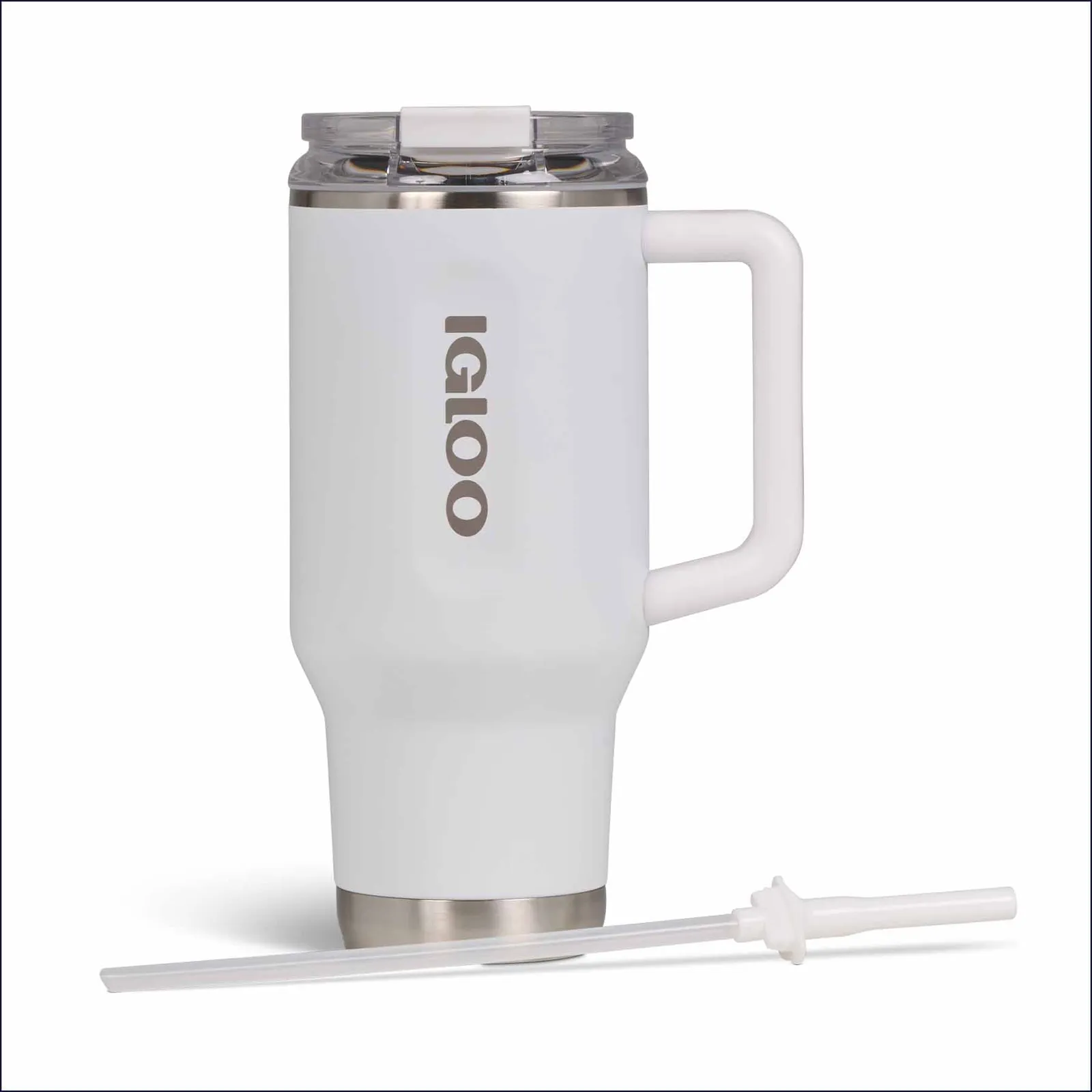 Igloo Flip n Sip Reisebecher, Weiß – Bild 14