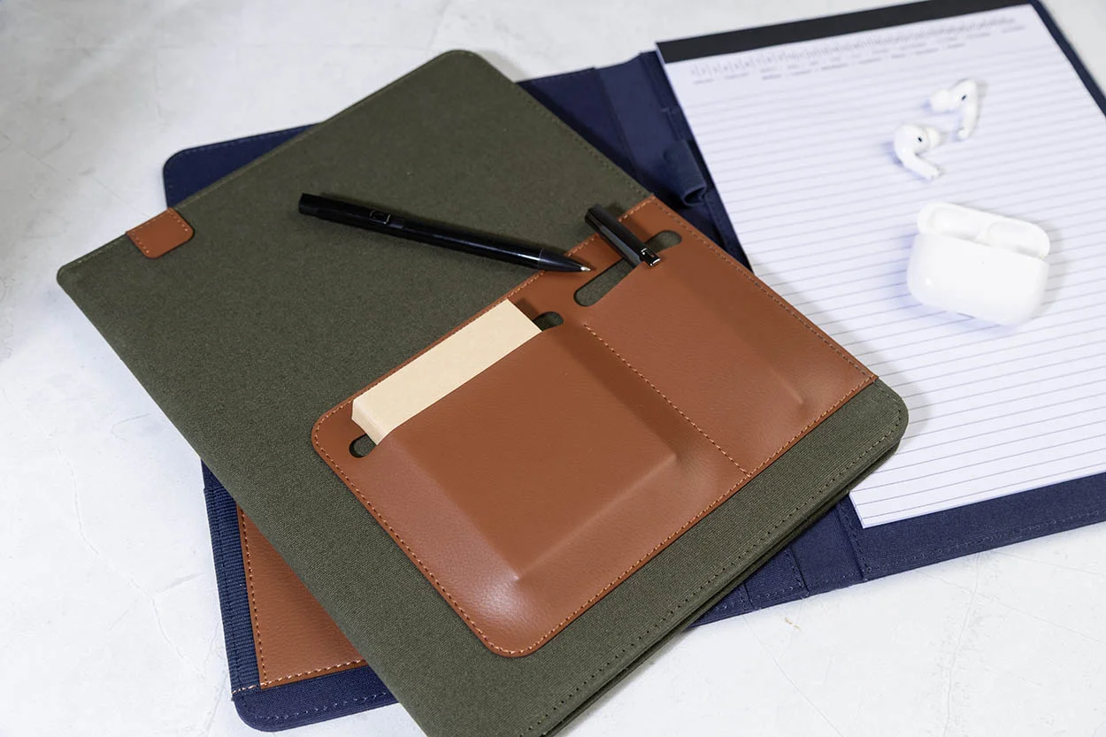 Dokumentenmappe Capudo A4 aus recyceltem Cavas, grün – Bild 8