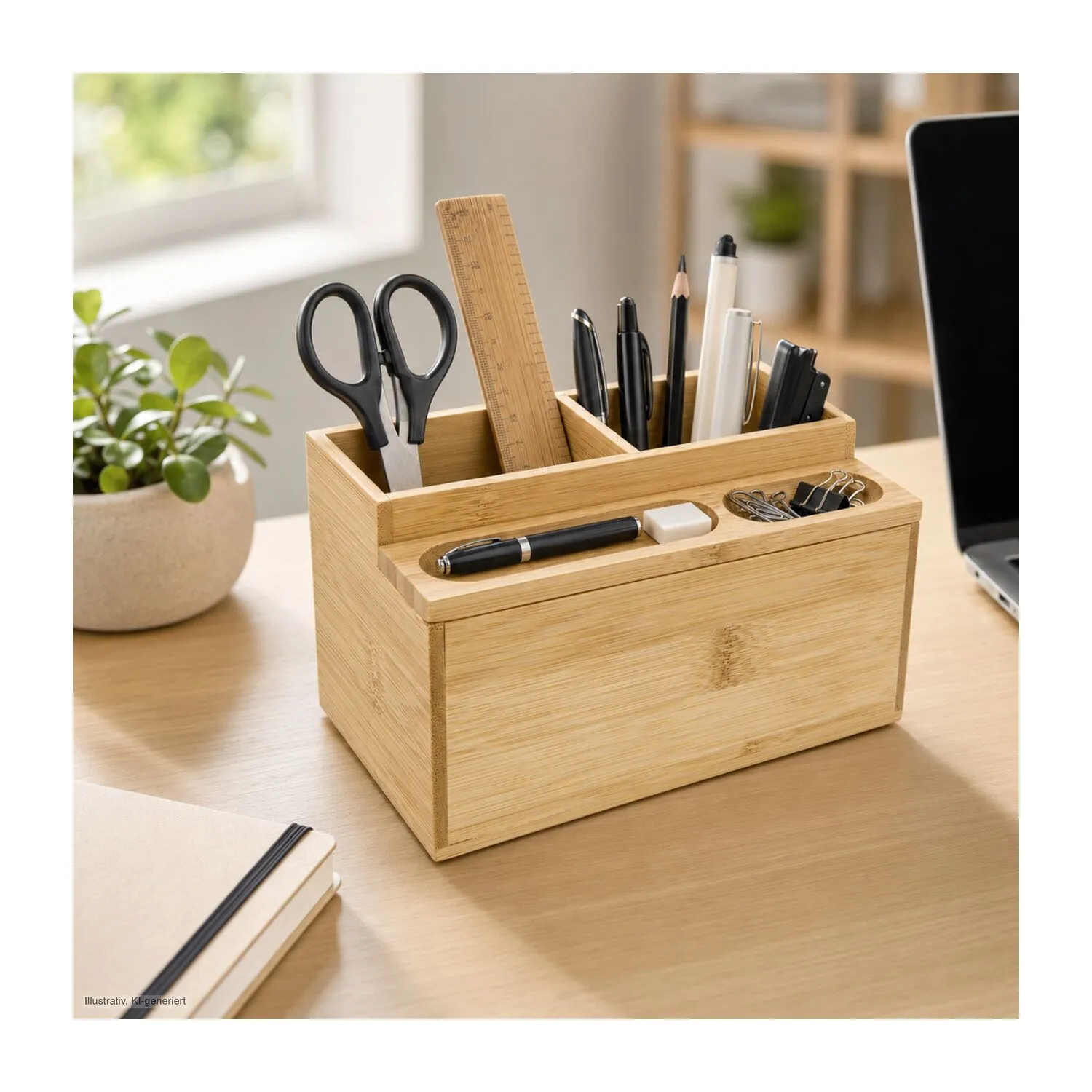 ROMINOX® Schreibtisch-Organizer // Butler, braun – Bild 4