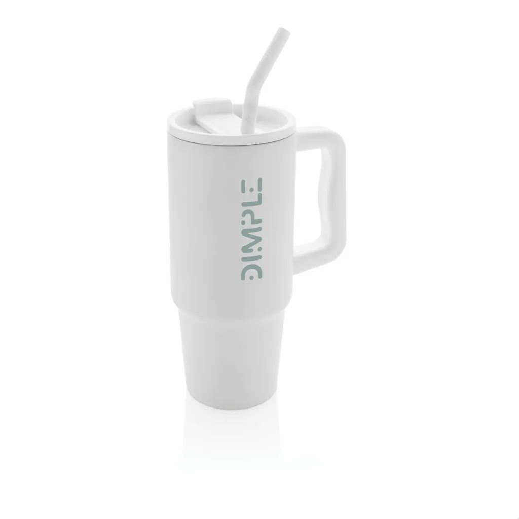 Embrace Deluxe Becher aus RCS recyceltem Edelstahl 900ml, weiß – Bild 4