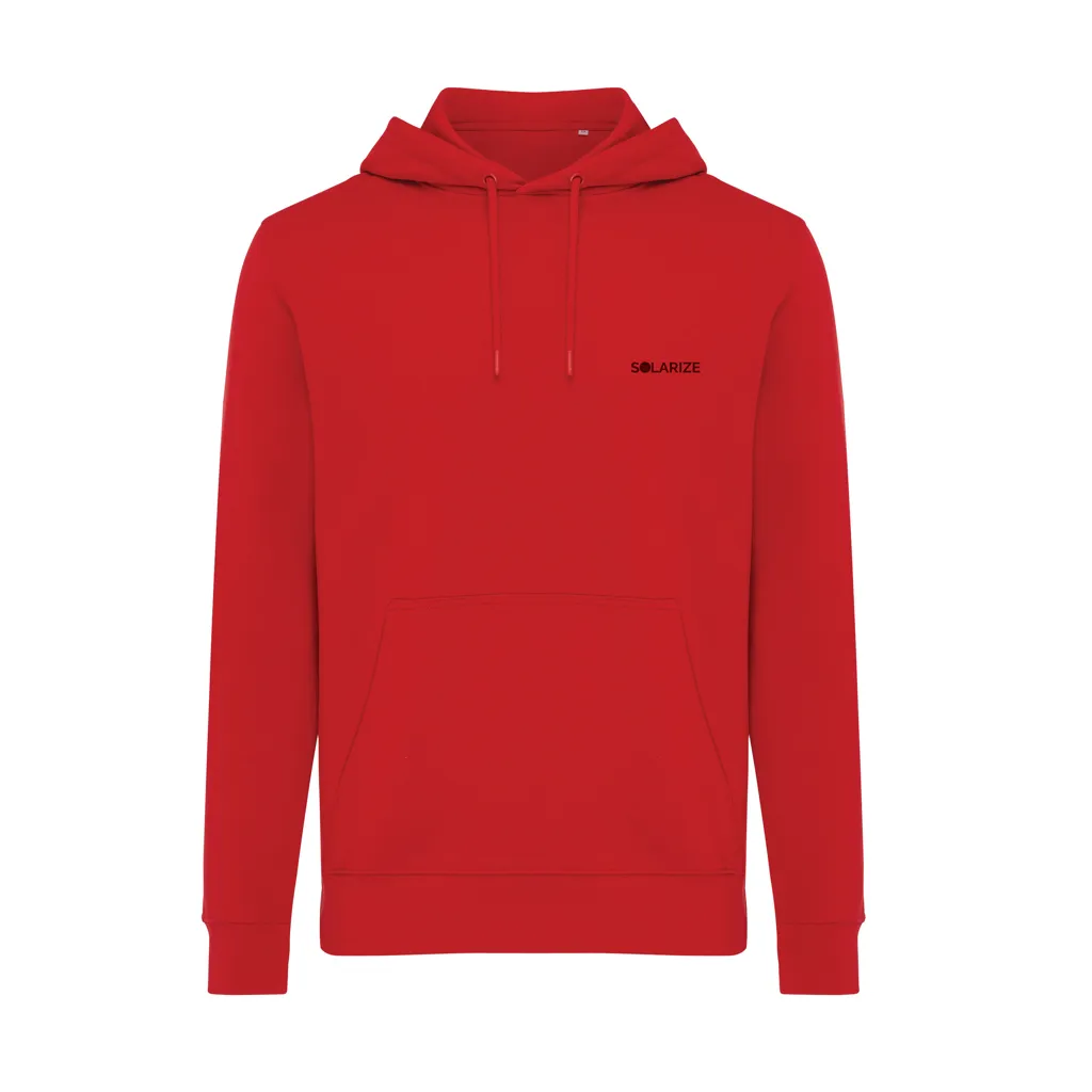 IQONIQ Rila Lightweight Hoodie aus recycelter Baumwolle, rot – Bild 4