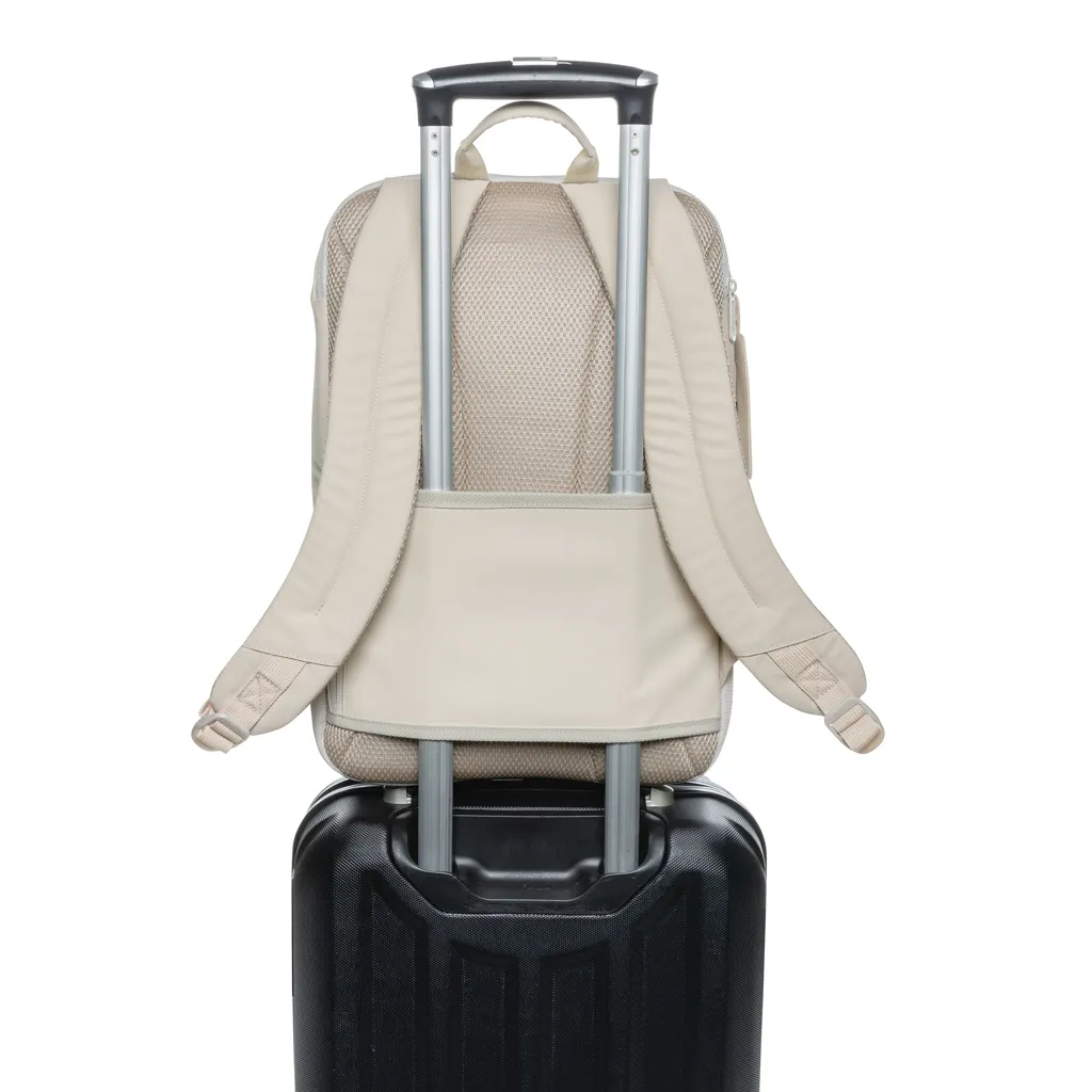 Armond AWARE™ RPET 15.6" Deluxe Laptop-Rucksack, beige – Bild 6