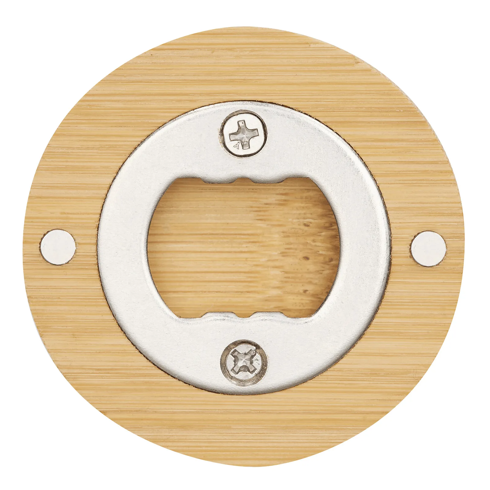 BAMBOO COIN - Flaschenöffner braun, silber, braun, silber – Bild 3