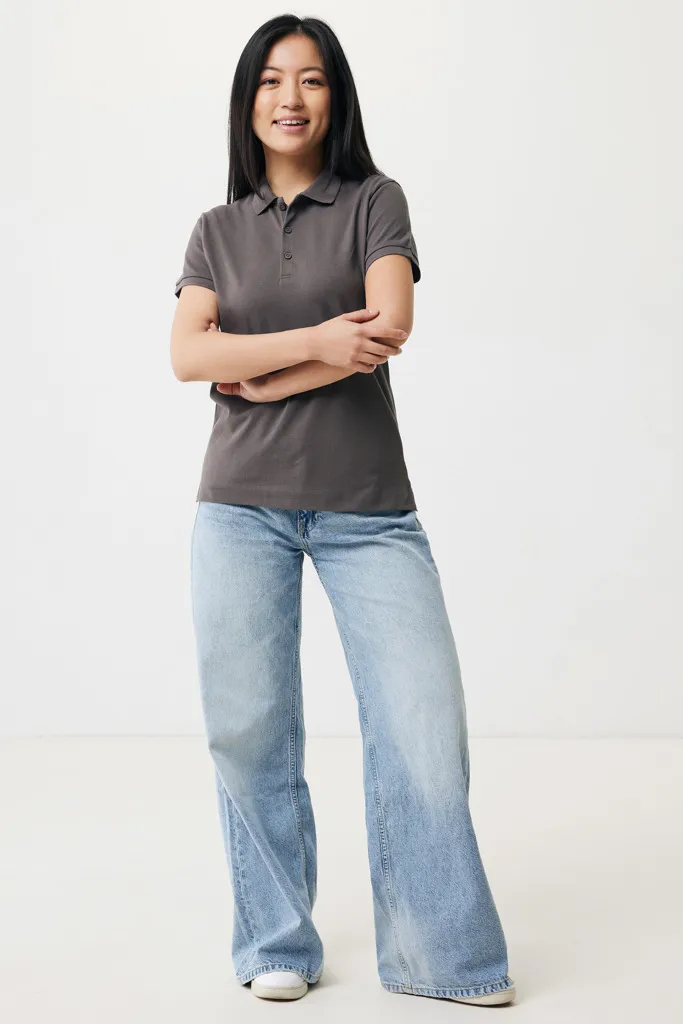 IQONIQ Yosemite Damen Piqué-Poloshirt aus rec. Baumwolle, anthrazit – Bild 4