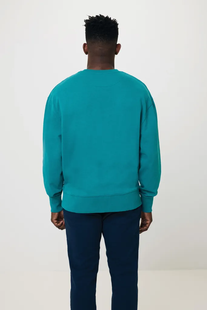 IQONIQ Kruger Relax-Rundhals-Sweater aus recycelt. Baumwolle, verdigris – Bild 7