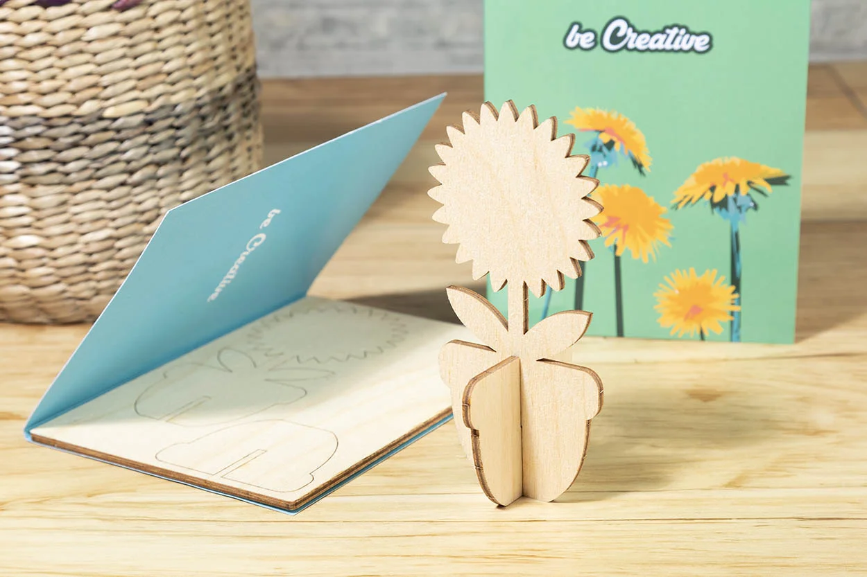 individuelle Puzzle-Postkarte, Haus SendCraft, weiß – Bild 6