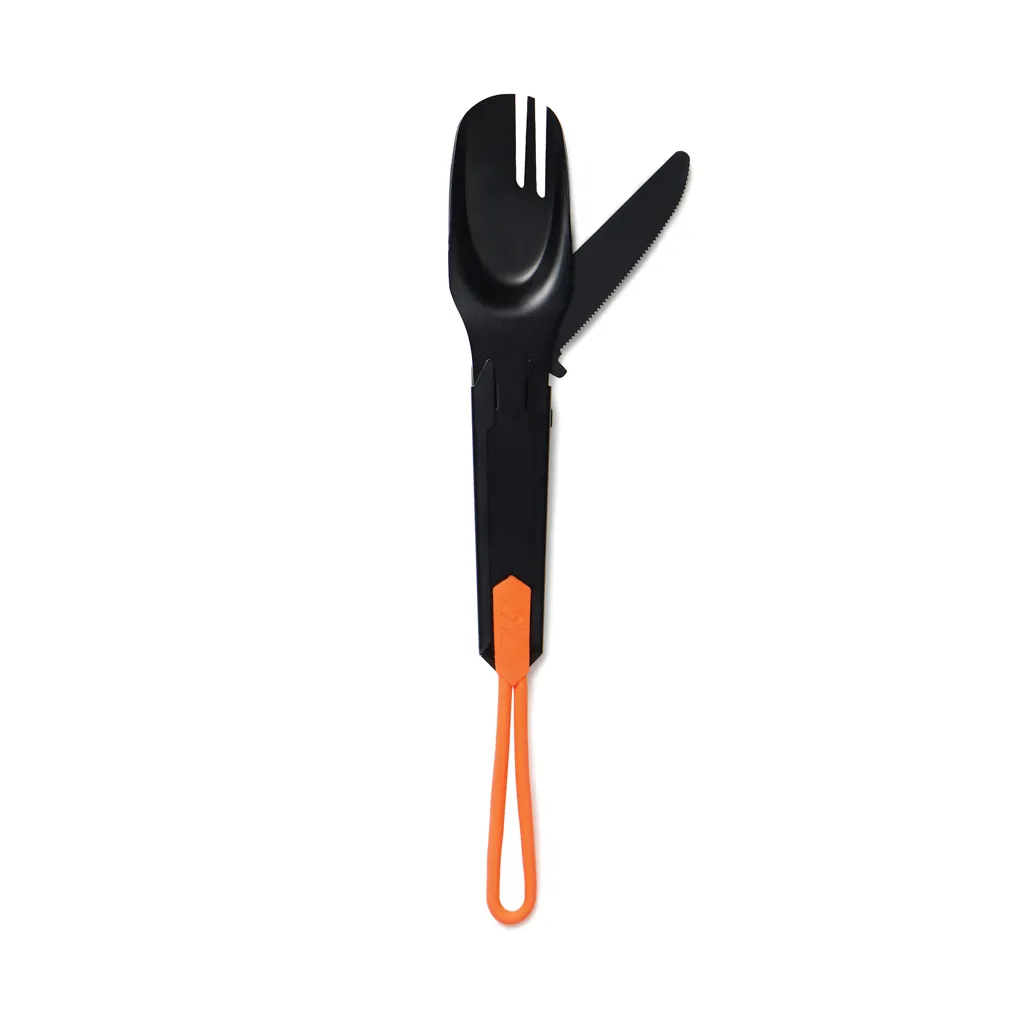 Nordic Drift Trail 4-in-1 Outdoor-Besteck, schwarz – Bild 3