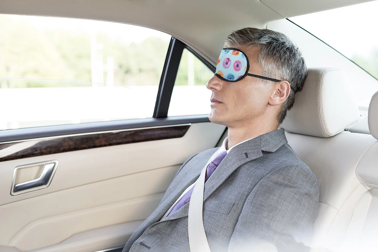 Schlafbrille CreaDream, schwarz, weiß – Bild 5