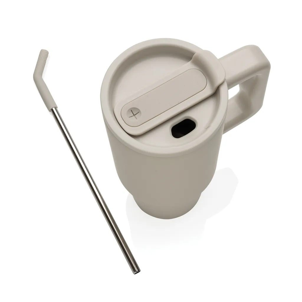 Embrace Deluxe Becher aus RCS recyceltem Edelstahl 900ml, beige – Bild 3