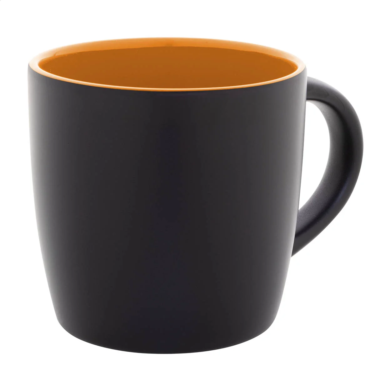 Tasse Sculptus, orange, schwarz – Bild 4