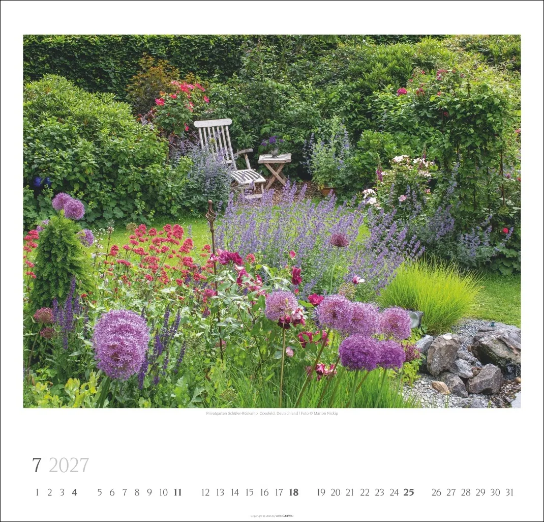 Gartenträume Wandkalender 2027 – Bild 8