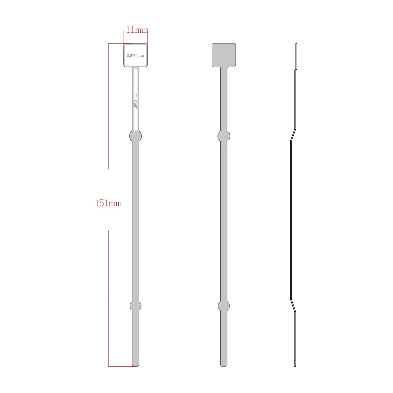 ROMINOX® Mehrweg-Büroklammer Document Pin, idealer Mailingartikel für Dokumente, bis zu 20 Seiten Klemmkraft, silber – Bild 6