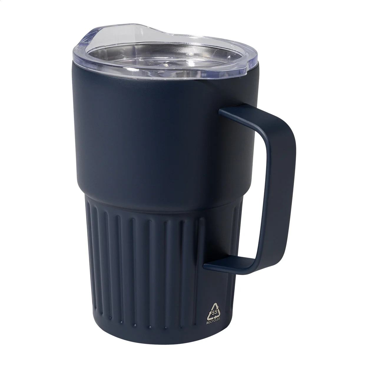 Thermobecher Streaky Grab, dunkelblau – Bild 3