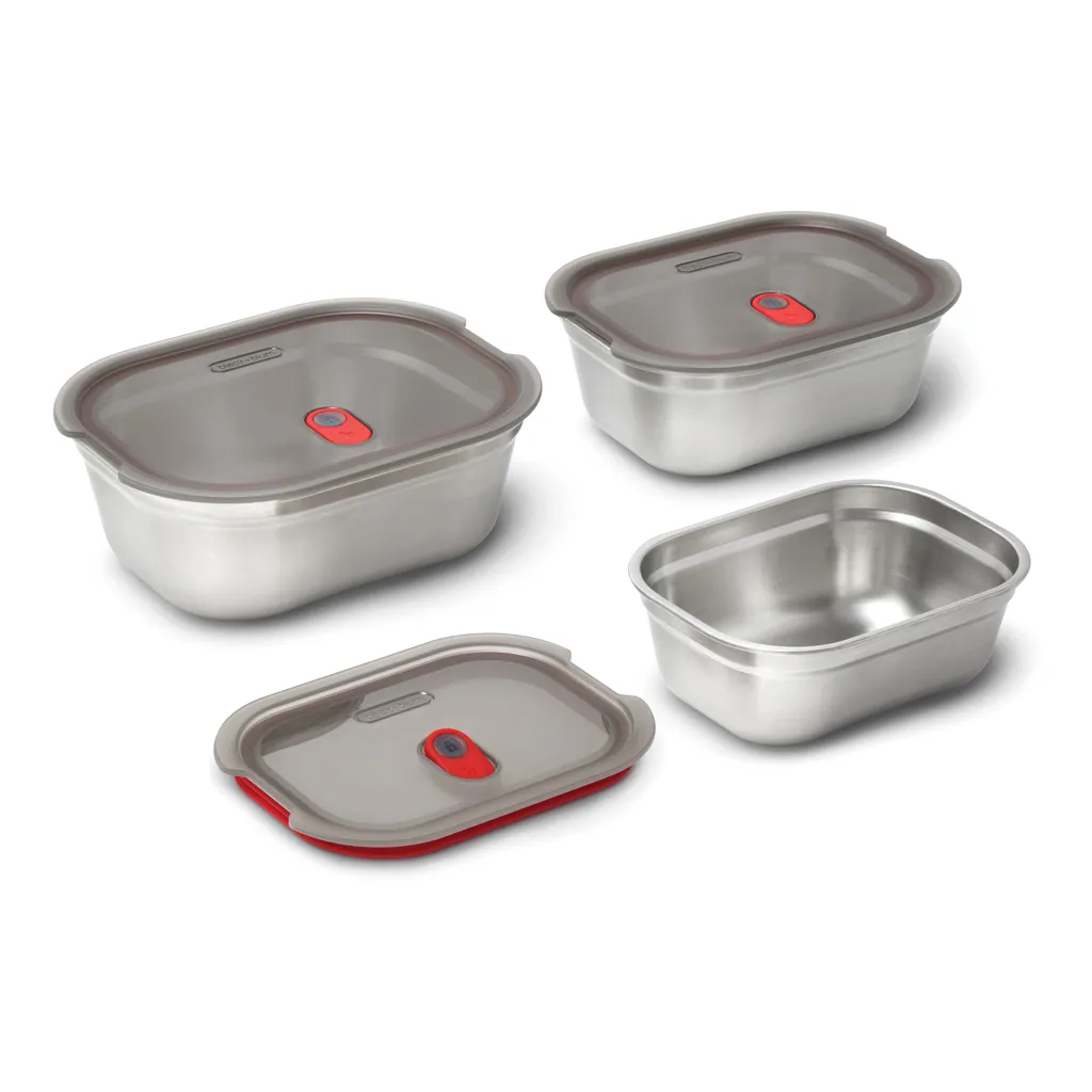 Black+Blum 3-tlg. Mealprep Box Set - klein, medium, groß, grau – Bild 4