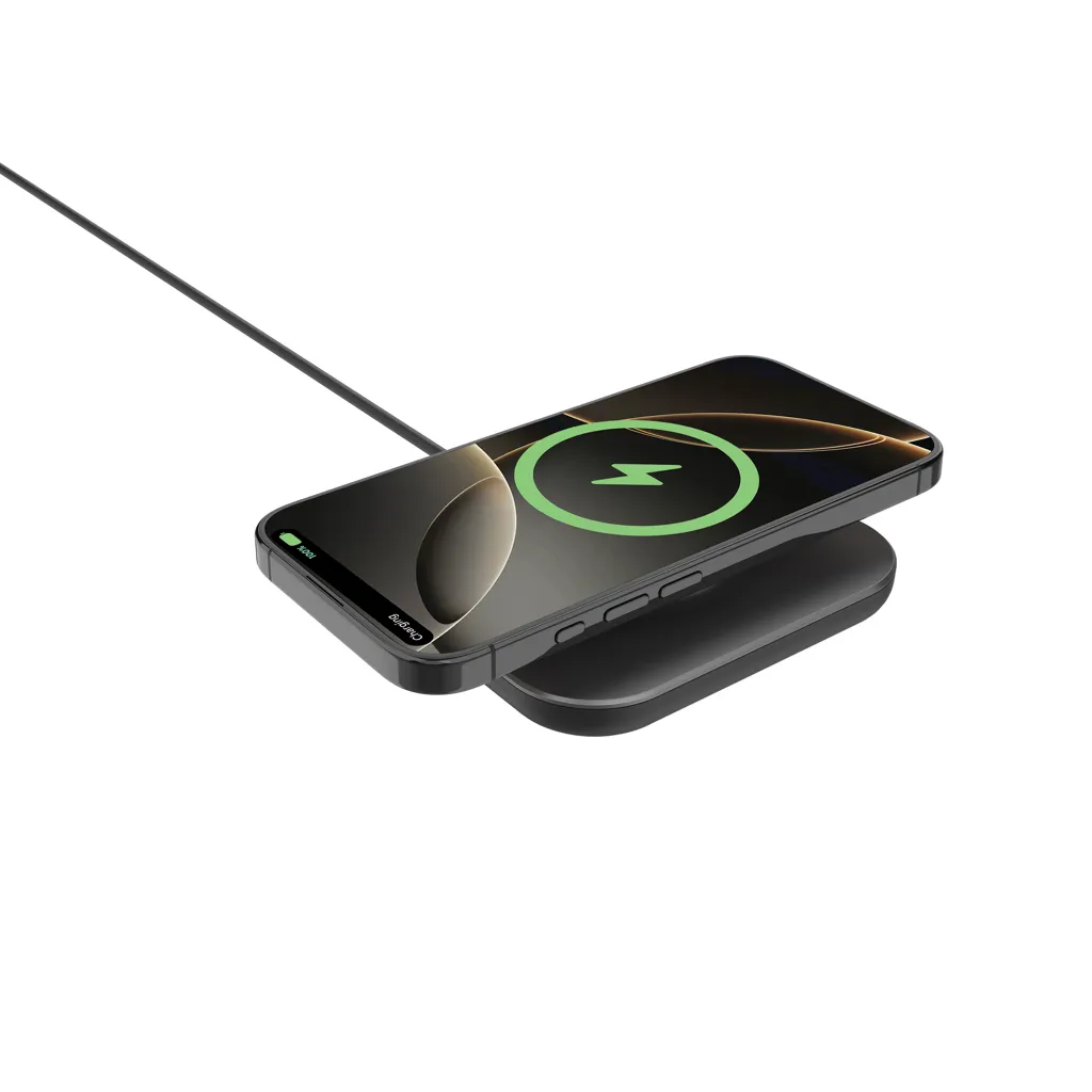 Quantum Ultra-Fast 25W magnetisches Wireless-Charging-Pad, grau – Bild 2