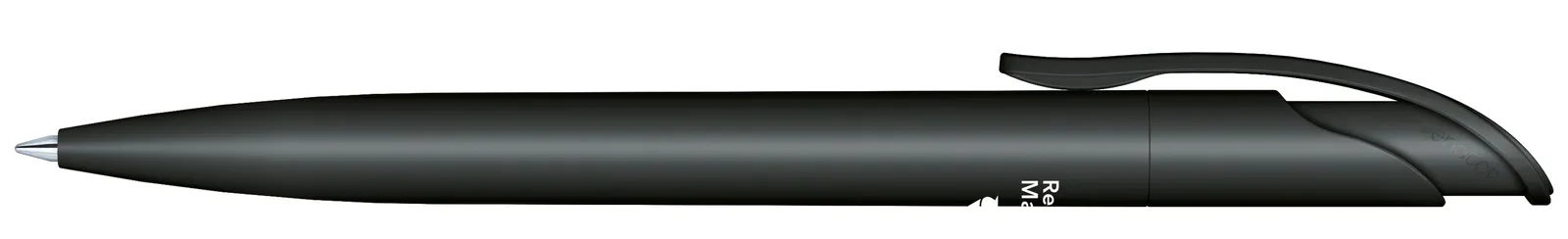 Challenger Matt Recycled Druckkugelschreiber, Schwarz – Bild 3