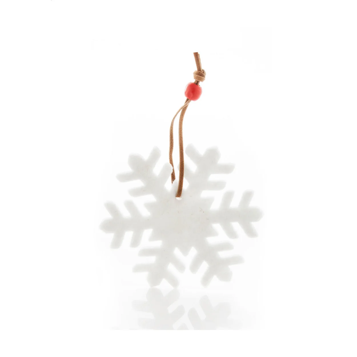 Weihnachtsfiguren - Schneeflocke Yamra, weiß – Bild 2