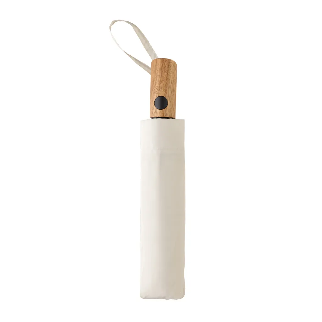 Kaycey 21“ Auto-Open Mini-Regenschirm aus AWARE™ rPET, beige – Bild 3