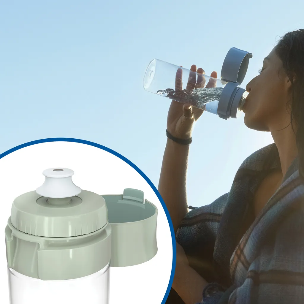 BRITA VITAL Wasserfilterflasche inkl. 2 Filter, 600ml, grün – Bild 5