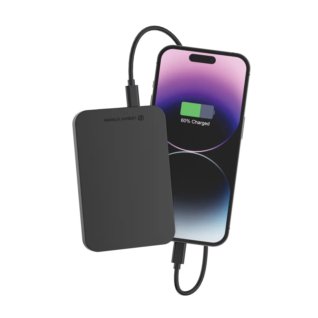 Urban Vitamin Richmond 5000mAh Powerbank aus RCS Plastik/Alu, schwarz – Bild 4