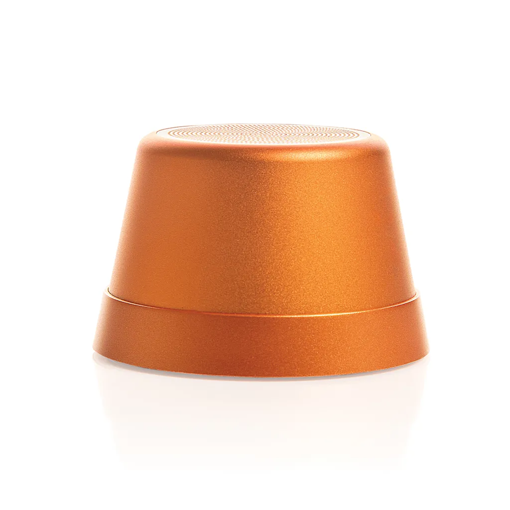 Nivio magnetischer 5W-Speaker aus RCS recyceltem Aluminium, orange – Bild 5